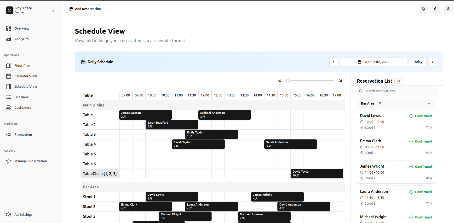ReservePilot setup process